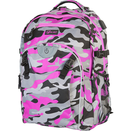 WHEEL BEE Sac  dos de loisirs Generation Z, camouflage rose