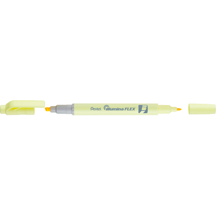 Pentel Surligneur Illumina Flex Pastel, jaune pastel