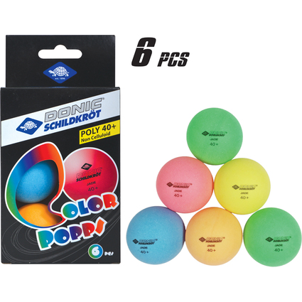 DONIC SCHILDKRT Balle de tennis de table "Color Popps"