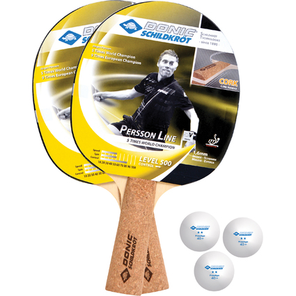 DONIC SCHILDKRT Kit de tennis de table "Persson 500 Kork"