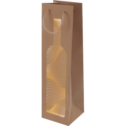 SUSY CARD Sac cadeau pour bouteille "Golden bottle"