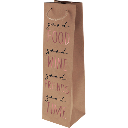 SUSY CARD Sac cadeau pour bouteille "Good Wine"