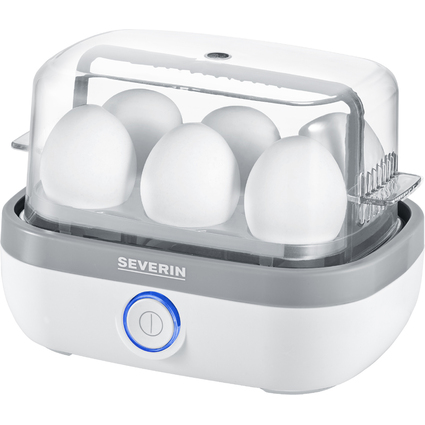 SEVERIN Cuiseur  oeufs EK 3164, pour 6 oeufs, blanc/gris