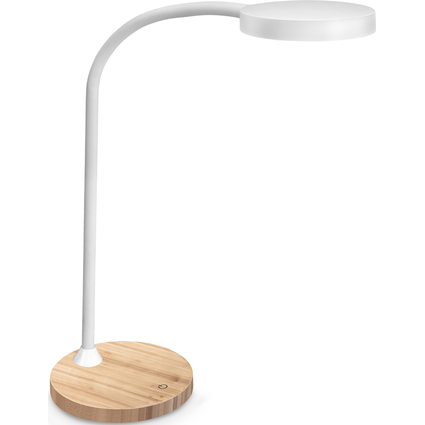 CEP Lampe de bureau LED FLEX Silva, chne/blanc