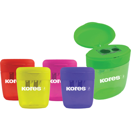 Kores Taille-crayons double DEPOSITO, assorti