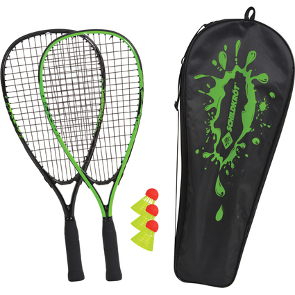 SCHILDKRT Set de speed badminton, noir / vert