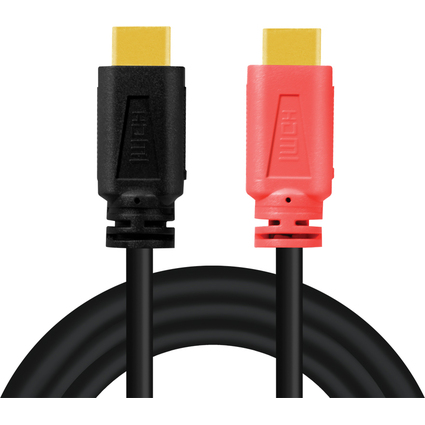 LogiLink Cble HDMI 2.0, fiche mle A - mle A, AMP, 10 m