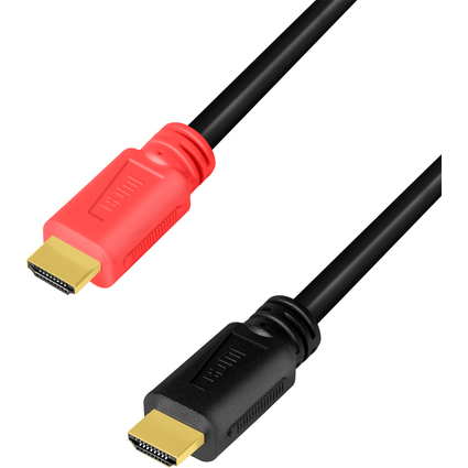LogiLink Cble HDMI 2.0, fiche mle A - mle A, AMP, 10 m