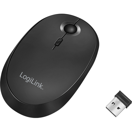 LogiLink Souris optique, sans fil, noir