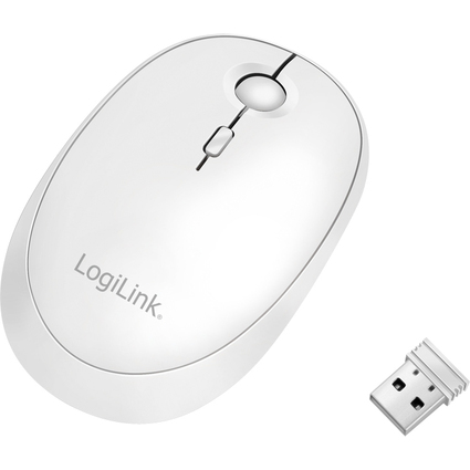 LogiLink Souris optique, sans fil, blanc