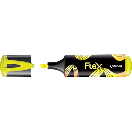 Maped Surligneur FLEX, pointe flexible, jaune