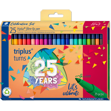 STAEDTLER Feutre de coloriage triplus color,set anniversaire
