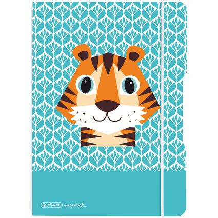 herlitz Carnet my.book flex "Cute Animals Tiger", A5