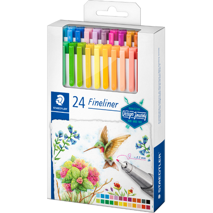 STAEDTLER Fineliner triplus Design Journey, tui de 24