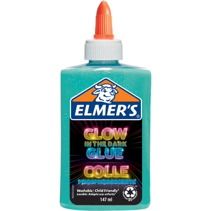 ELMER'S Colle liquide Glow in the Dark, 147 ml, bleu