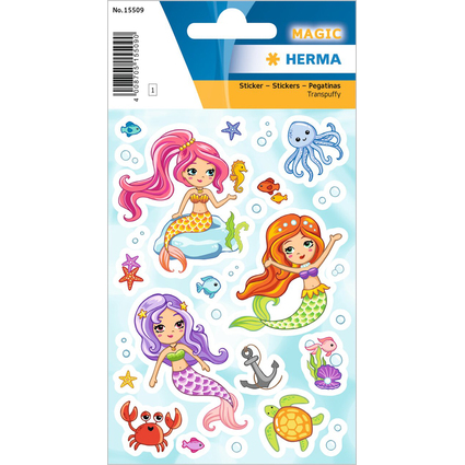 HERMA Sticker MAGIC "Little Mermaid", Transpuffy