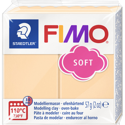 FIMO EFFECT Pte  modeler,  cuire, 57 g, pche pastel