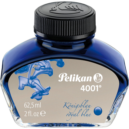Pelikan Encre 4001 dans un flacon en verre, bleu royal