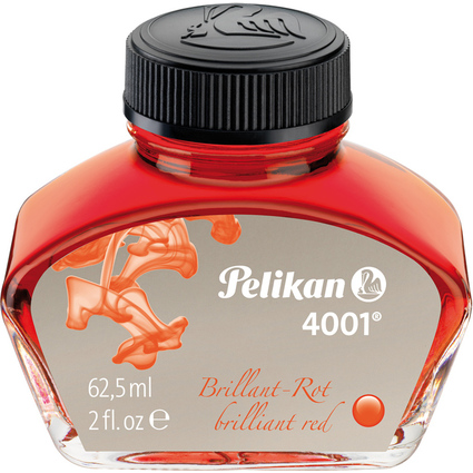 Pelikan Encre 4001 dans un flacon en verre, rouge