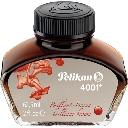 Pelikan Encre 4001 dans un flacon en verre, brun