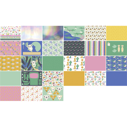 folia Bloc d'activits manuelles "Sweet Safari", 240 x 340mm