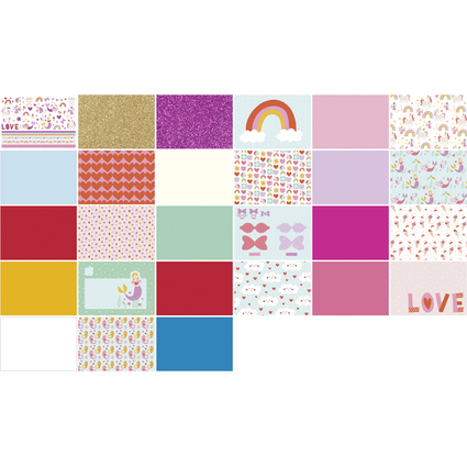 folia Bloc d'activits manuelles "Glitter Everywhere"