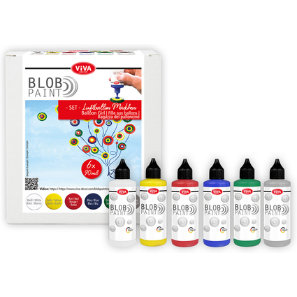 ViVA DECOR Set de peinture Blob Paint "Fillette aux ballons"