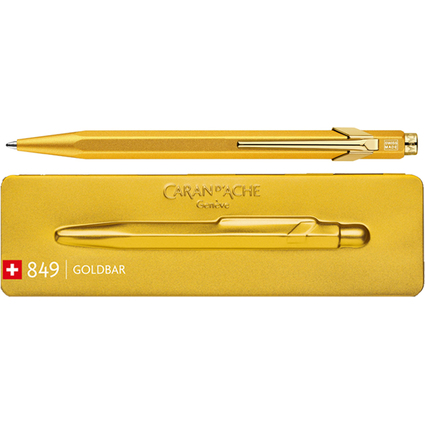 CARAN D'ACHE Stylo  bille 849 GoldBar, or