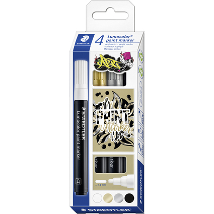 STAEDTLER Marqueur acrylique paint marker Lumocolor, tui