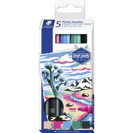 STAEDTLER Marqueur acrylique paint marker Lumocolor, tui