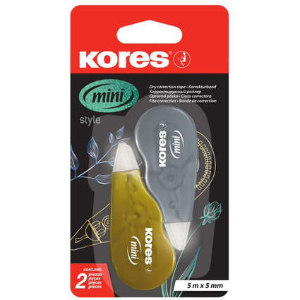 Kores Rouleau correcteur jetable "Mini Metallic Style"