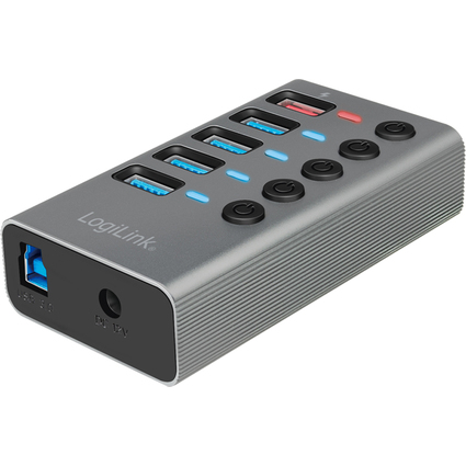 LogiLink Hub USB 3.2 gen1, 4 ports + 1 port de charge rapide