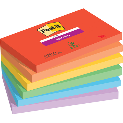 Post-it Bloc-note adhsif Super Sticky Notes, 127 x 76 mm