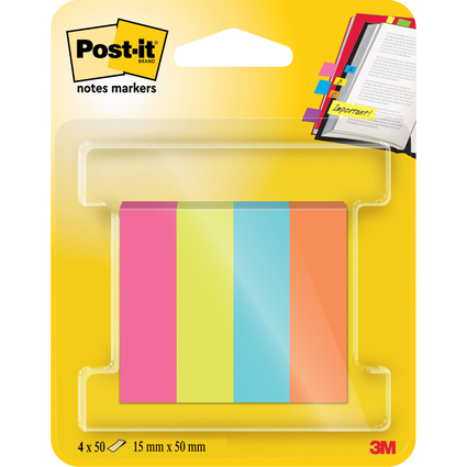 Post-it Marque-page Page Marker, 15 x 50 mm, Poptimistic