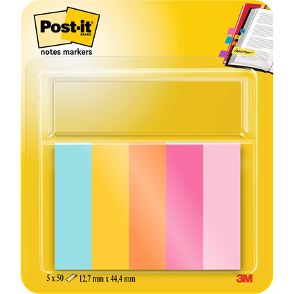 Post-it Marque-page Page Marker, 12,7 x 44,4 mm, Beachside