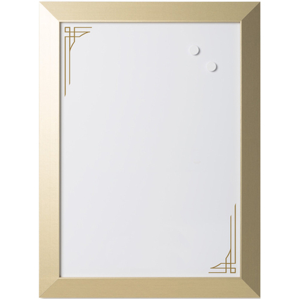 Bi-Office Tableau blanc design Kamashi, 600 x 450 mm, or