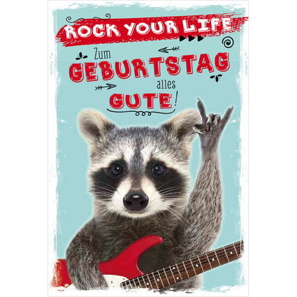 SUSY CARD Geburtstagskarte - Humor "Waschbr"