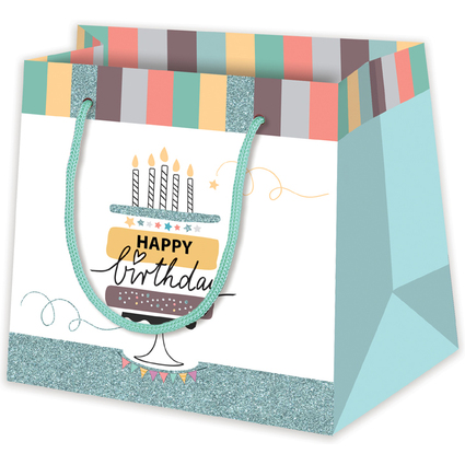SUSY CARD Sac cadeau "Happy Eco B-day Cake", petit