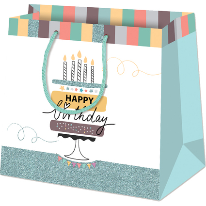 SUSY CARD Sac cadeau "Happy Eco B-day Cake", moyen