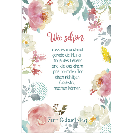 SUSY CARD Geburtstagskarte Lyrics "Wie schn"