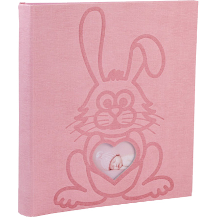 EXACOMPTA Album photos livre LAPIN TEDDY, 290 x 320 mm, rose