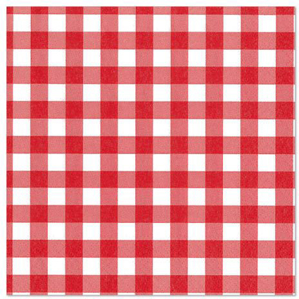 PAPSTAR Serviettes  motif "Carreau Vichy", 300 x 300 mm