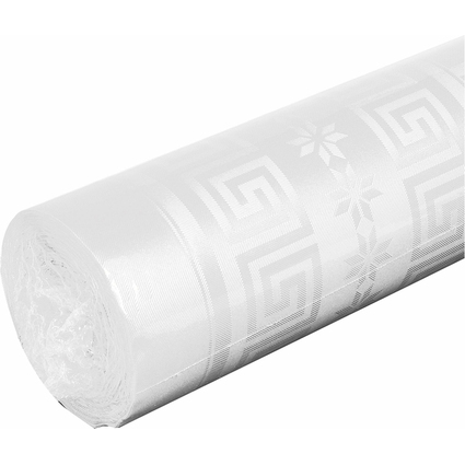 PROnappe Nappe en papier damass, (l)1,18 x (L)100 m, blanc