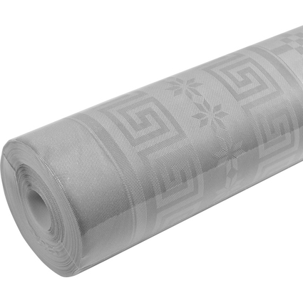 PROnappe Nappe en papier damass, (l)1,18 x (L)6 m, gris
