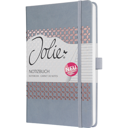 sigel Carnet de notes Jolie, similicuir, A5, gris