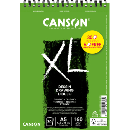 CANSON Bloc  croquis et tudes XL DESSIN Promo, A5