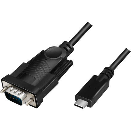LogiLink Cble adaptateur USB-C - RS232, 1,2 m, noir