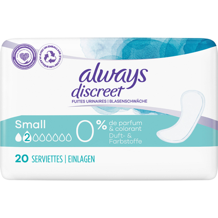 always discreet Serviette pour fuites urinaires Small O%