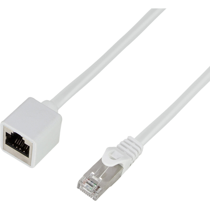 LogiLink Rallonge cble patch Premium, Cat.6A, 10 m, blanc