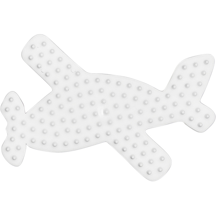 Hama Plaque pour perles  repasser "Avion", blanc